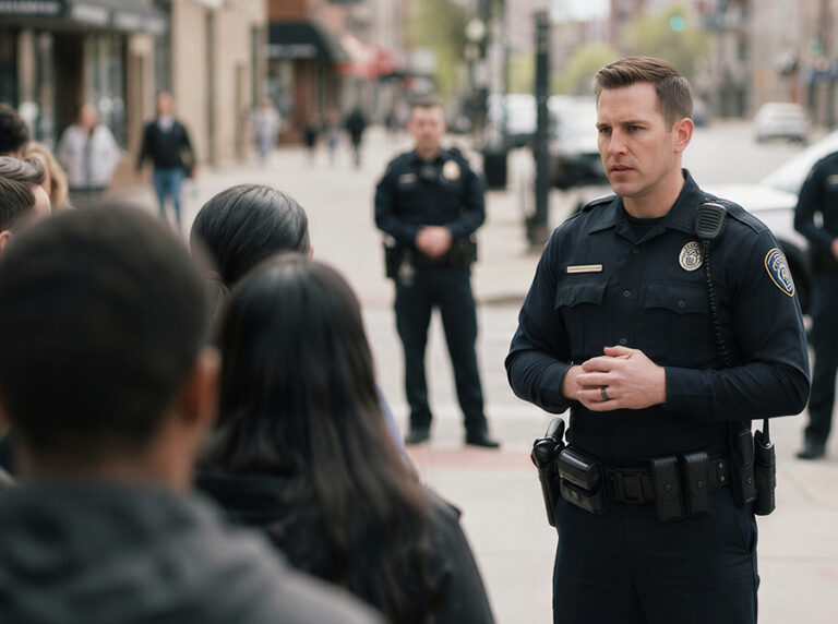 Crowd De-escalation for Law Enforcement Officers